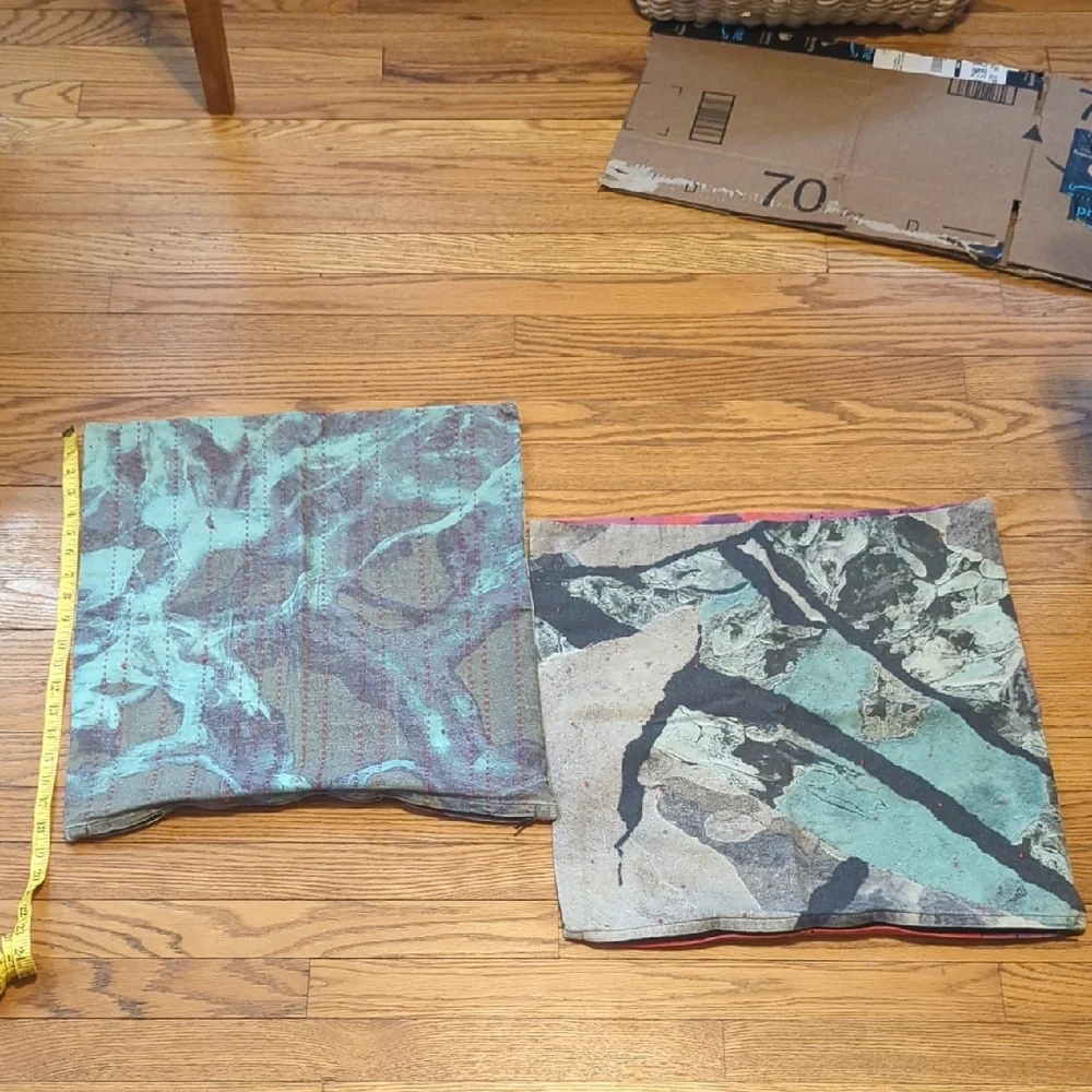 IKEA Accent Pillows - Blue and Gray